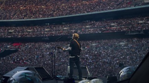 Ed Sheeran at Wembley Stadium in 2017