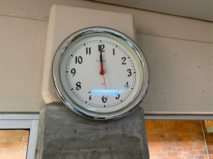 Clock in Karol Marins room