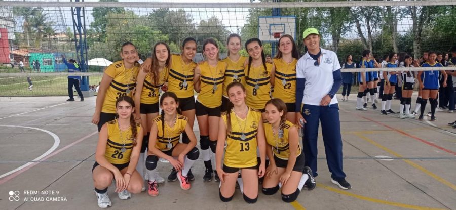 MS Girls Volleyball team wins 2nd place at Copa Horizontes on August 30.