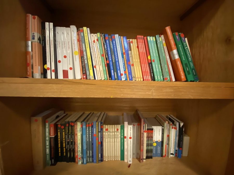 TCS Elemnatry library bookshelves 
