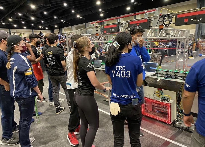 The team arrived at Palm Beach County Convention Center on March 3rd, where the members began preparing their prototype for the match. 