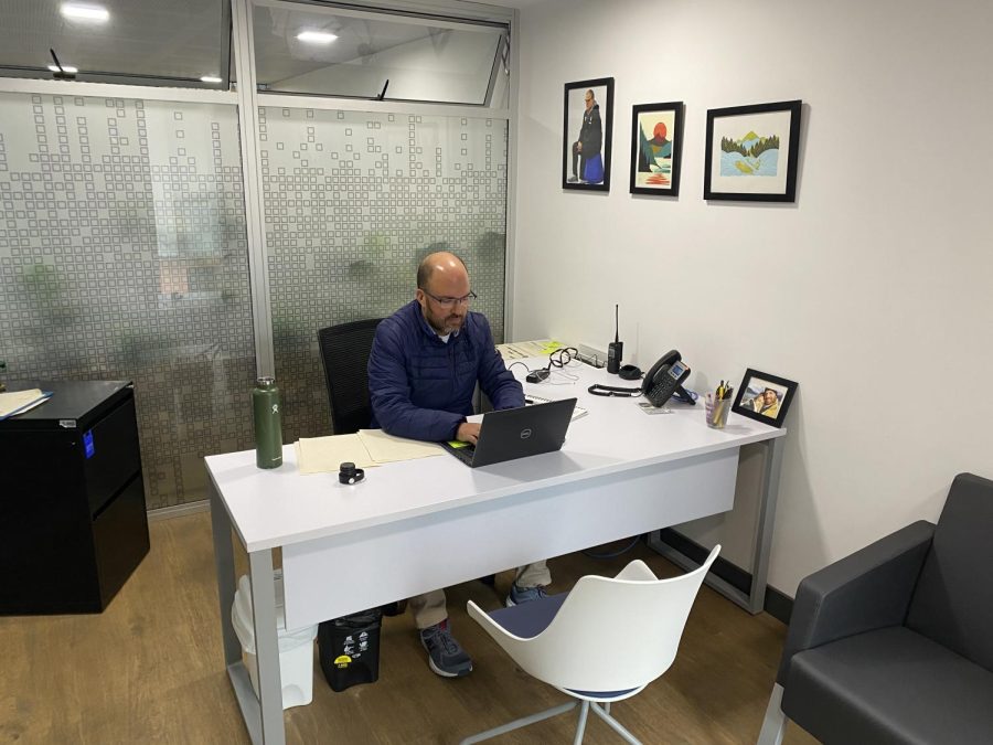 HS+Vice+principal+Paul+Navarra+works+in+his+office.+