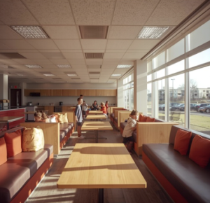 The Cafeteria Sofas Were Taken Away After Student Misuse